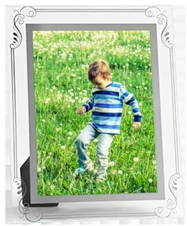Calefee Fotorahmen 15x20 Cm, Bilderrahmen Aufsteller aus Glas, Fotorahmen Hochformat oder Querformat für Familie Bilder, 1 Stück