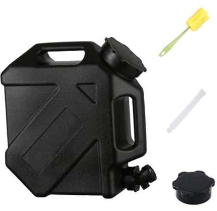 Sharplace Tanque de Agua de 10 L de Contenedor de Agua con Capacidad Portátil Sin Fugas Jarra de Agua del Tanque de Agua para Conducir RV, Negro
