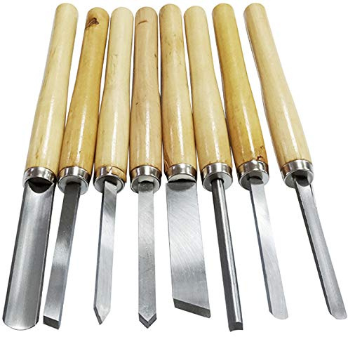 SdaryWare Ciseaux, Ensemble de Ciseaux à Bois pour Tour à Bois, Ciseaux à Bois pour Tour à Bois, Gouge à Bois, Outils de Tournage sur Bois avec poignée Confortable