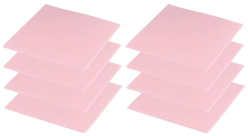 PATIKIL 8 Pack 100x100x2mm Pads Thermiques en Silicone Rose | Pour froid De CPU GPU IC PCIe M.2 2280 SSD NVMe Heatsink, Pads Thermiques