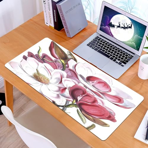 KDWJS Gaming Mauspad XXL 90x40cm Mousepad Groß Vernähte Kanten Anti-Rutsch für PC,Pin auf Mindy Lighthipe – Die Schönheit der Natur zeichnen,Laptop Verbessert Präzision und Geschwindigkeit