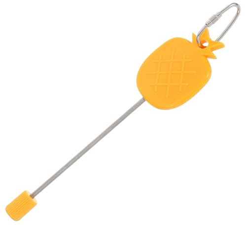 Lurrose Brocheta de Frutas y Verduras para Pájaros, Acero Inoxidable, Utensilio de Alimentación para Jaula, Fácil de Limpiar