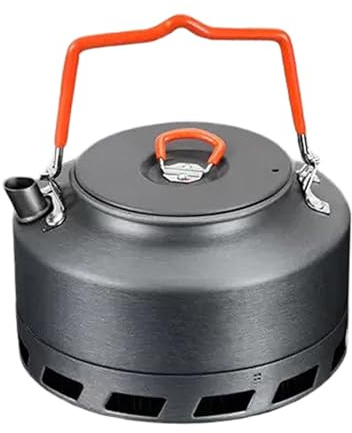 Oxtxuzdm Pots de camping chaudières à eau d'extérieur en alliage d'aluminium bouilloire théière portable à suspendre casseroles de cuisine pour camping, voyage, bouilloire en alliage d'aluminium