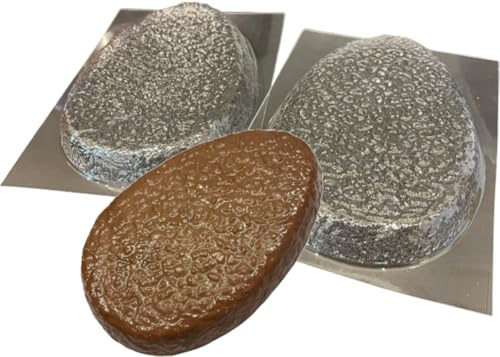 Large Chunky Easter Egg Shaped Chocolate Slab Bar Plaque Moulds 240g Set of 2