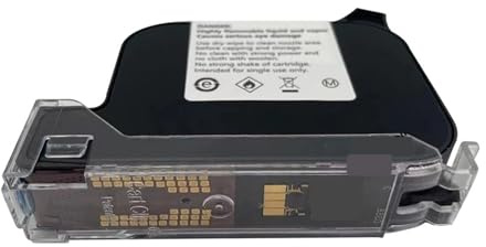 YXZKJZJ Cartouche d'encre à solvant à séchage Rapide, Haute adhérence, Compatible avec imprimante à Jet d'encre Portable en Ligne de 12.7mm, JS12 Grande Compacité(Green)