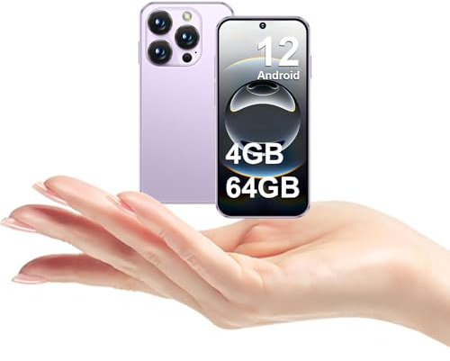 BLKE S Mini Smartphone 4G, Mini Téléphone Débloqué 4+64 Go, avec Écran HD 3,88 Pouces, Batterie 2000mAh, Appareil Photo 5MP, Téléphone Ultra-Mince pour Enfants et Étudiants, Léger et Portable (Bleu)