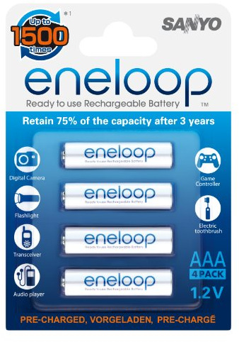 Sanyo Eneloop HR-4UTGA Micro AAA Akku (750mAh, 8-er Pack)