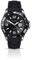 Sekonda Mens 44 mm Black Analogue Watch Magnified Date Bubble and Silicone Strap Water Resistant 50 m