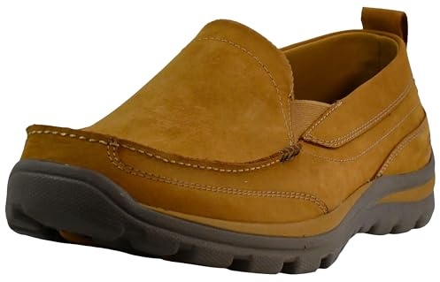 Skechers Superior Milford, Mocasines Hombre, Light Brown, 39 EU