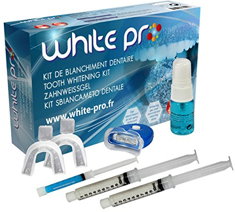 Blanchiment dentaire -Kit lampe blanchiment des dents -20ml gel zero peroxyde + activateur anti-tache +gel remineralisant - Sowhite-smile- *Livraison offerte* Sans Sodium Perborate 0%
