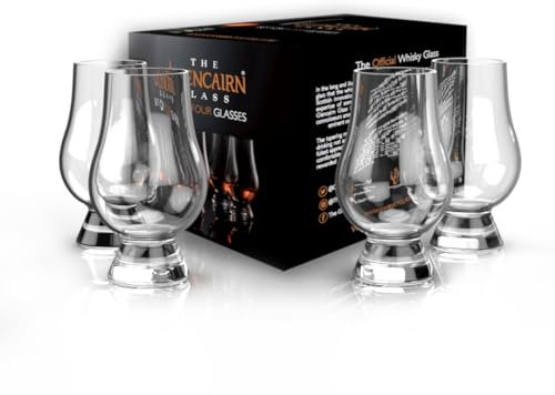 Glencairn Whisky Glass in Gift Carton, Set of 4 in 4 Pack Gift Carton