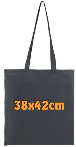 Cottonbagjoe (10, 25, 100, 250 Pack Baumwolltasche zum Bemalen | mit Zwei Langen Henkeln | 38x42cm | Jutebeutel | Wurfbeutel Karneval | unbedruckt
