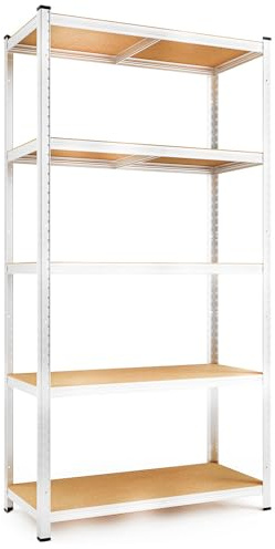 Heavy Duty 5 Tier Racking Shelf Garage Shelving Storage Shelves Unit 180x90x40cm by TMZ