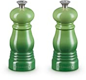 Le Creuset Litet kvarnset, salt och pepparkvarn, ABS-plast, 5 x 12,1 cm, keramisk kvarn, Bamboo, 44900114080000