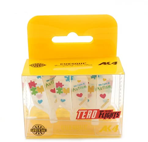 CUESOUL TERO AK4 Dart Flight Slim Shape con Motivo Accattivante, Set da 3 pz