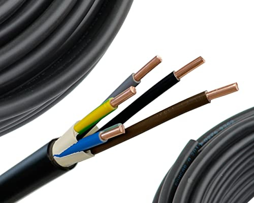 NYY-J 5x6mm² Erdkabel Meterware 10-50 Meter, Länge:30 Meter