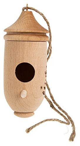 DOITOOL Hanging Decorative Bird Nest Miniature Garden Ornament for Outdoor Courtyard Craft for Home Party Decoration for -landscape Easter Decor