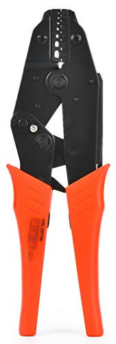 Pinze a cricchetto, pinze elettriche, HS-26TW 2x0.5-6.0mm 2x20-10AWG crimpatore attrezzo per Morsetto Tubolare con Grip Comfort-Rosso