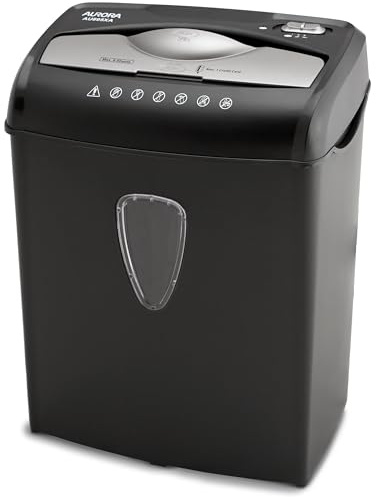 Aurora AU895XA 8-Sheet Professional Cross-Cut Paper and Credit Card Shredder