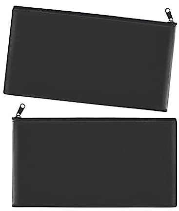 FURREN Geldtaschen mit ReißVerschluss für Bargeld, Geldtasche, Geldtasche, Geldtasche, Banktasche, 27,9 X 15,5 Cm, 2 StüCk