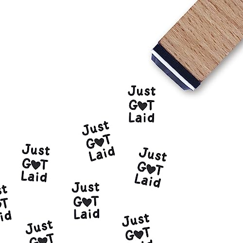 Just Got Laid Chicken Egg Rubber Stamp, 3/5 Inch Small Mini Farm Stamp Scrapbooking Craft