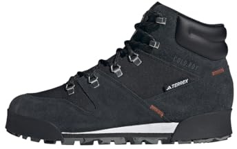 adidas Men's Terrex Snowpitch Cold.RDY Hiking Shoes, Core Black/Core Black/Orange, 13.5 UK
