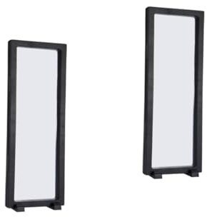 CALLARON 2stücke Floating Frame Display Case Für Münzen Und Schmuck Transparente Vitrine Schwarz Für Sammlerstücke Medaillen Und