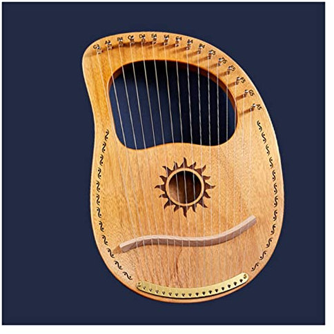 GaRcan 16/19/21/24 Saiten Lyra Lyra Harfe Holz Mahagoni 21 Saiten Harfe Musikalisches Anfängerinstrument Lyre ?Harfe für Anfänger