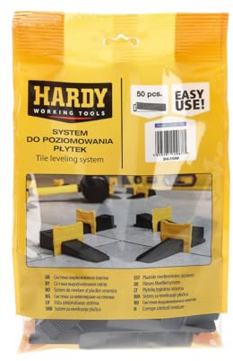 Hardy Working Tools 50x Kunststoffkeile für Fliesennivelliersysteme, Fliesenkeile für Wand- und Bodenfliesen, Nivellierkeile aus Kunststoff 50 Stk. Verlegekeile für Fliesen, Keile aus Plastik