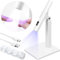 KINGOZOYI Lampada UV per Unghie Gel Portatile Con Staffa, Mini LED, Asciugatura Rapida - Bianco, USB Ricaricabile
