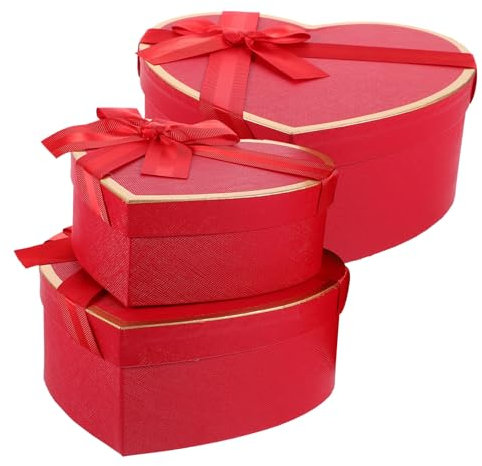 KOMBIUDA Herzförmige Geschenkboxen Aus Pappe Für Blumenarrangements Oder Dekorationen Für Valentinstag Und Hochzeiten