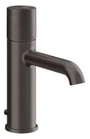 Gessi Habito 70601 - Miscelatore monopulsante per lavabo, con beccuccio, 131 mm, DIAMANTATO, 70601, colore: PVD