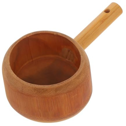 JECOMPRIS Ladle Legno Naturale Giapponese Per Riso Cucchiaio Ergonomico Multiuso Per Cucina e Bagno Design Elegante e Funzionale Resistente e Pratico Per Uso Quotidiano Capacità Ampia Per