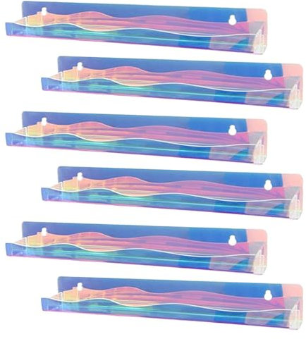 perfk Nagellack Organizer Sonnenbrille Organizer Home Wall montiertes Nagellackregal, Kosmetikmenschhüllen ätherische Öle Organizer, 6 Stück