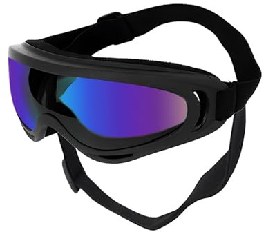 Qsvbeeqj Stoßdämpfer Dog Eye Protectors Sonnenbrille Mit Flexibles Rahmen Einstellbarer Gurt Haustierbrille Für Ski Mountain Wanderausrüstung Motorradbrille Für Hund