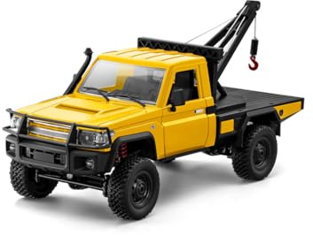 MechEdu 1:12 Maßstab RC Crawler Car – 2,4G Vollproportionales 4WD RC Auto Mit Funktionierendem Kran, Hebbarem Haken, 2-Gang – Geschenk Für Technikbegeisterte (RTR)