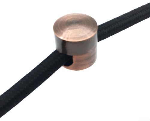 Ancoraggi decorativi per cavi metallici per un'organizzazione e una gestione efficiente dei cavi, 3 pezzi (bronzo rosso)