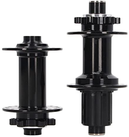 Fahrrad Naben Set, 2 - teilig, Aluminiumlegierung, Schwarz, 32 Loch, Vorder - & Hinterrad, 4 Kugellager – Leicht, CNC - gefräst, für Mountainbikes