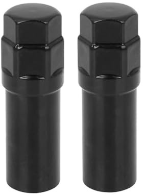 NZBZMBTTVF Lot de 2 clés for écrous roue voiture chromées for 7 cannelures, noires, for, 16,5 mm Écrou de boulon de roue