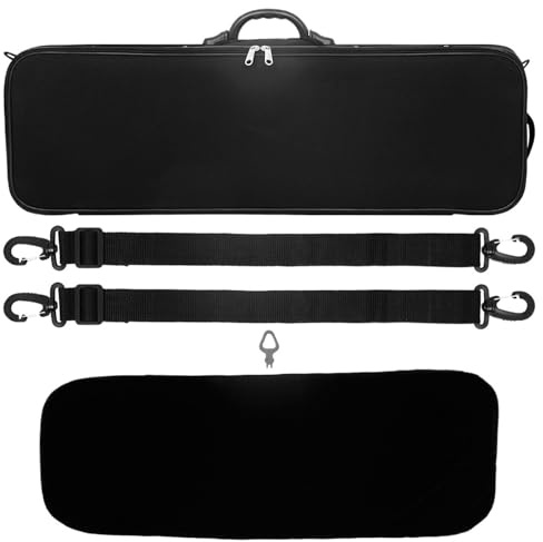 Estuche para violín Estuche for violín 4/4, de espuma Oxford negra, cuadrado, con higrómetro y cerradura. Piezas accesorios for
