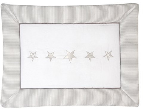 Schardt Krabbeldecke mit Stickerei 100x135 cm Stern beige