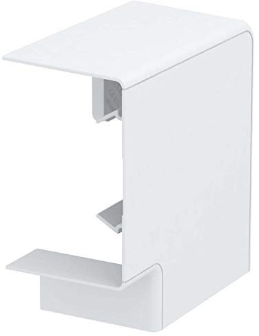 Obo-bettermann Rohrleitungssystem - Winkel, Flachwinkel mit Verstellung 70 x 110 mm, reinweiß 9010