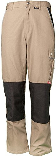 Planam 2125 Canvas 320 Bundhose - Optimale Sicherheit und Komfort - Farbe: Beige/Schwarz - Größe: 58
