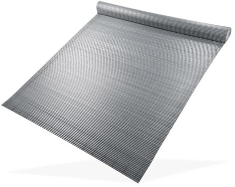 DEMA Sichtschutzmatte Sichtschutz Balkonsichtschutz Garten Matte 100x500 PVC grau