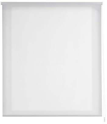 Estoralis | Stannis | Estor Enrollable Diseño Moderno | Tejido Screen 5% Apertura | Blanco Roto | 130 x 180 cm (Ancho/Alto) Tamaño Tela 127 x 175 cm | Estores para Ventanas y Puertas