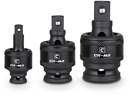Capri Tools Premium Impact Universal Joint Set, CrMo, 3-Piece