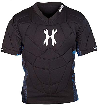 HK Army Crash Chest Protector - High-Impact Protective Gear for Paintball & Airsoft - Lightweight Safety Armor Vest - Black, Size XL/XXL