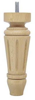 La Fabrique de Pieds AM20170190 Jeu de 4 Pieds de Lit Bois Verni Clair 15 x 5 x 5 cm