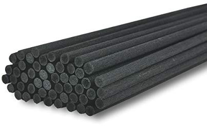 50 Stück Faser Reed Diffusor Sticks für DIY ätherische Öl Aroma Diffusor Sets (30cm*4mm, schwarz)