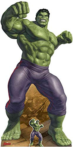 STAR CUTOUTS SC1413 The Incredible Hulk Comic Book - Pappaufsteller mit Mini - Marvel - Avengers - Geburtstage - Partys - Dekoration - Offizielles Lizenzprodukt